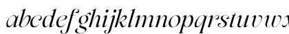 Zofiere Italic Lowercase Preview