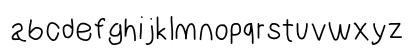 NumbBunny Regular Lowercase Preview