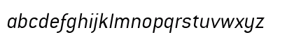 Conduit ITC Light Italic Lowercase Preview