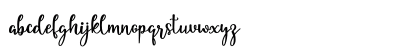 yellia Regular Lowercase Preview
