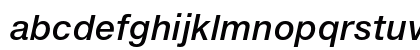 Helvetica Neue ET Std 66 Medium Italic Lowercase Preview