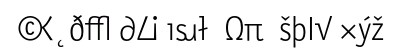 LetterGothicSlangT LightExp Lowercase Preview