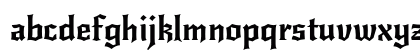 NewRocker Regular Lowercase Preview