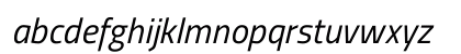 Titillium Web Italic Lowercase Preview