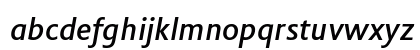 Flex Medium Italic Lowercase Preview