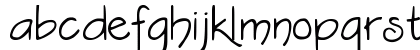 DJB Constance Beauregard Regular Lowercase Preview