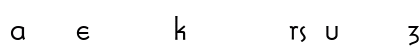 BernhardGothicSGA Regular Lowercase Preview