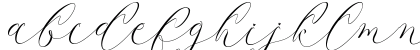 Latia Regular Lowercase Preview