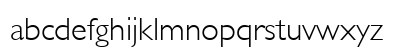 GillSans Light Regular Lowercase Preview
