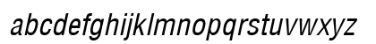 VNI-Helve-Condense Italic Lowercase Preview