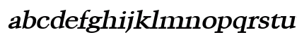 CongoWide BoldItalic Lowercase Preview