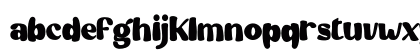 Retro Side Regular Lowercase Preview