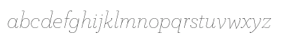 Archer Thin Italic Lowercase Preview