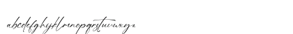 Alatas Script Regular Lowercase Preview