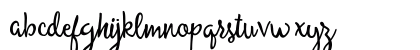 Allessa Script Free Sample Regular Lowercase Preview