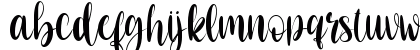 Christmas Script-Personal use Regular Lowercase Preview