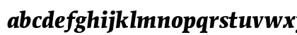Mendoza Roman AT Bold Italic Lowercase Preview