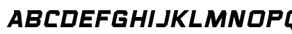 Voice Activated Caps BB Bold Italic Lowercase Preview