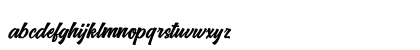 Vrindals Script Dafont Regular Lowercase Preview