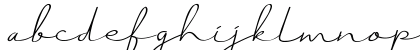Just Signature Regular Lowercase Preview