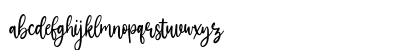 Silverglow Regular Lowercase Preview