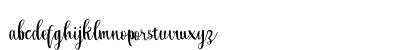 Yellow ganana Regular Lowercase Preview