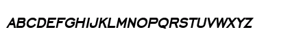 ChiselCondensed BoldItalic Lowercase Preview