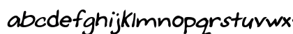 CarlysHand Bold Italic Lowercase Preview