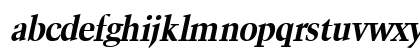 HornWide BoldItalic Lowercase Preview