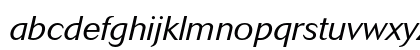 Cosmos Light Italic Lowercase Preview