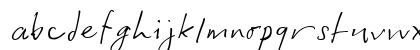 Django ITC Light Italic Lowercase Preview