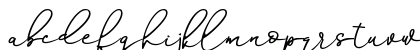 Brattica Regular Lowercase Preview