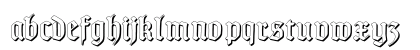 TypographerGotisch Schatten Regular Lowercase Preview