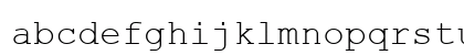 .VnCourier New Regular Lowercase Preview