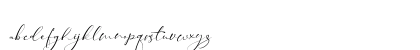 Taman Signature Regular Lowercase Preview