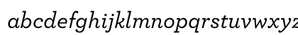 ArcherPro Medium Italic Lowercase Preview