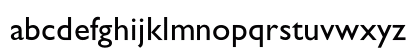 AZGillSansC Regular Lowercase Preview