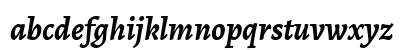 Alegreya Bold Italic Lowercase Preview