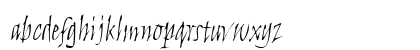 Humana Script ITC Light Lowercase Preview