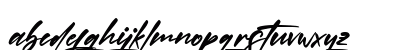 Miss Gymick Italic Lowercase Preview
