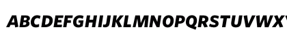 Whitney BoldItalicSC Lowercase Preview