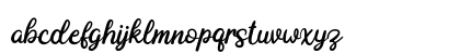 Adeghio Dafont Regular Lowercase Preview