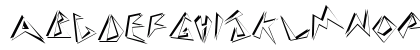 TANESHIA Regular Lowercase Preview