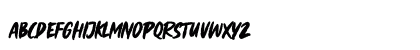 Gillattoz Regular Lowercase Preview