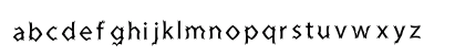 Zinedka Regular Lowercase Preview