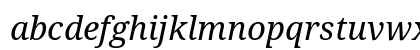 Noto Serif Italic Lowercase Preview