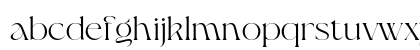Giflika Regular Lowercase Preview