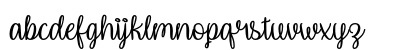 Unicorn Calligraphy Regular Lowercase Preview
