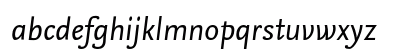 NexusSans Regular Italic TF Lowercase Preview