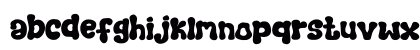 Retro Flower Regular Lowercase Preview